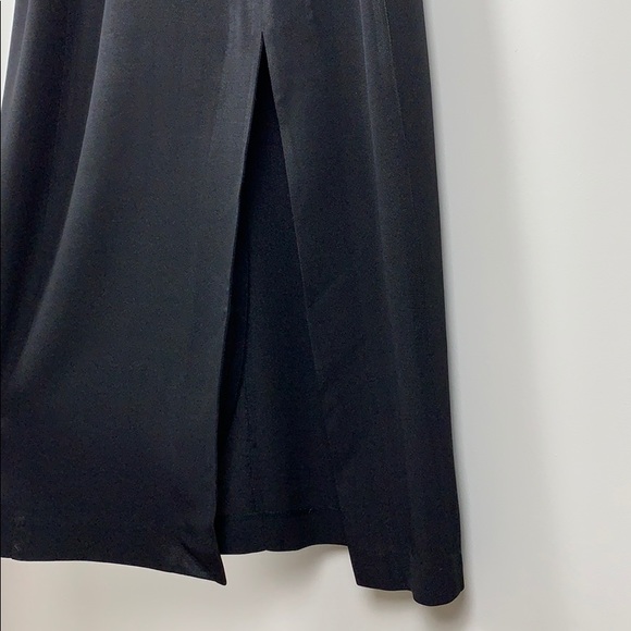 Virgo Black and Silver Halter Top Evening Dress - Picture 4 of 7